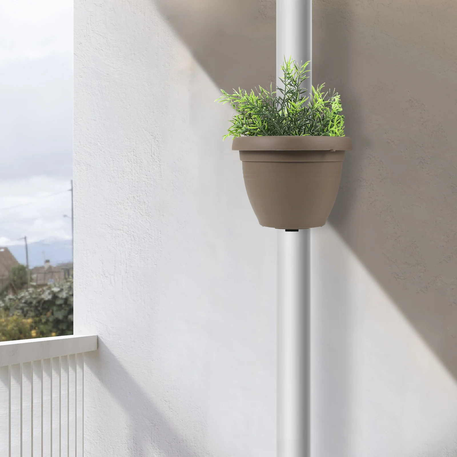 

Creative Pipe Wall Hanging Flowerpot Plastic Planter Small Coffee Decor Space Saving Plant Pots Tube