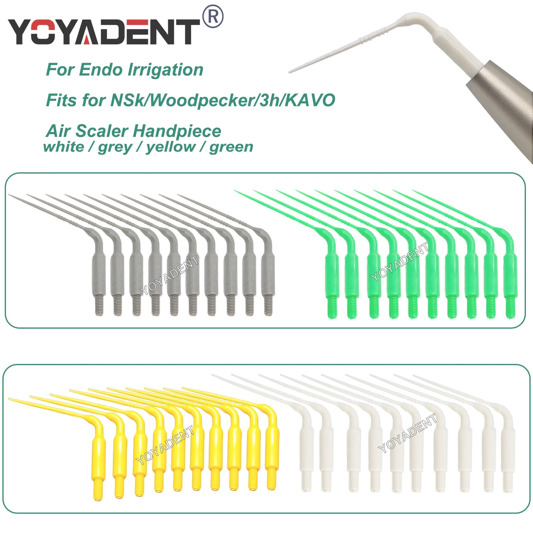10pcs Dental Plastic Sonic Tip Endo IrrigatIon Tip For VDW EDDY NSK KAVO Air Scaler Handpiece Dentist Instruments Tools