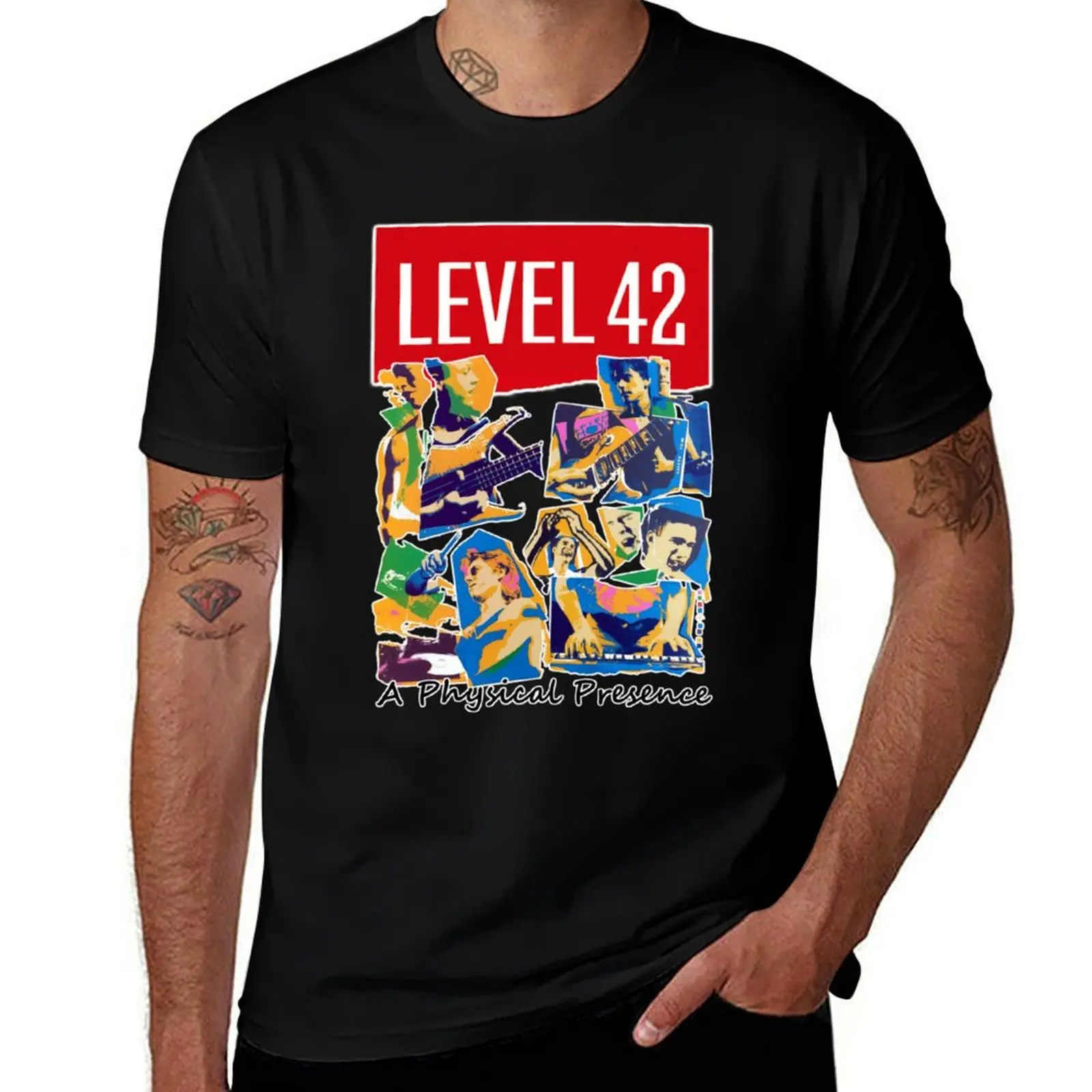 the-42-level a physical presence Classic T-Shirt Large Size Loose Casual Tee T-Shirt