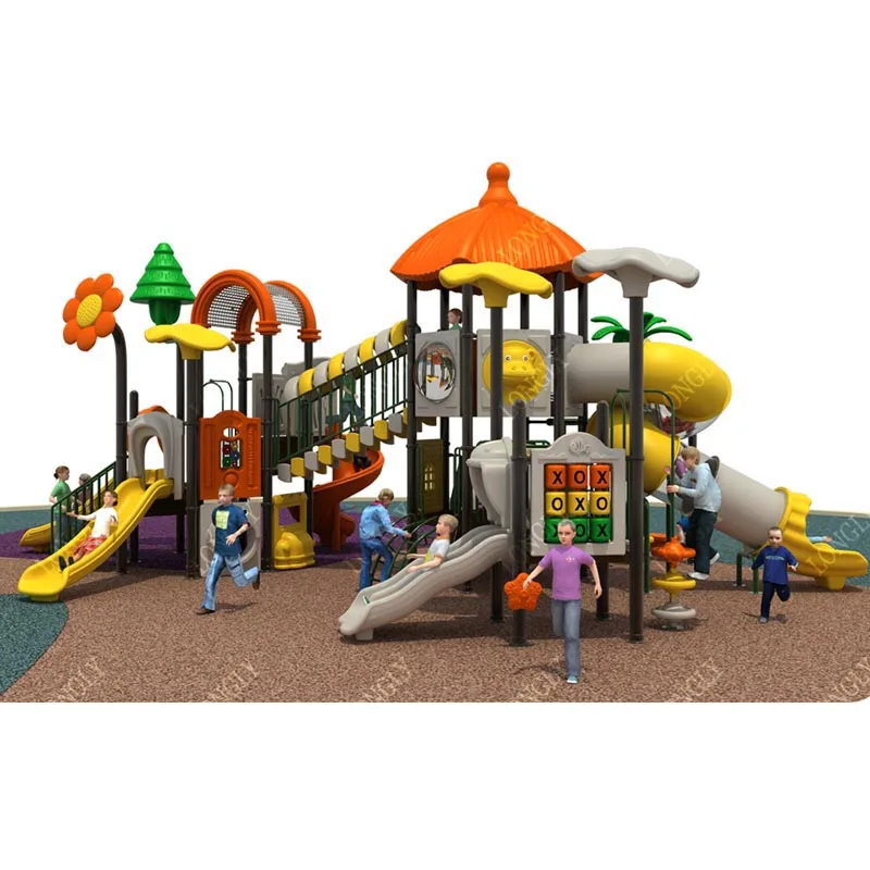 2026 Outdoor Plastic Slide for Kids Educational Amusement Park Equipment for Gardens Schools Airports Public Places Made LLDPE