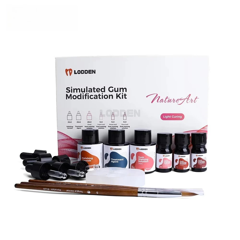 

Light Curing Simulated Gum Modification Cad Cam Dentals Material Tooth Model Soft Gum Simulated Gum Modification Kit LODDEN