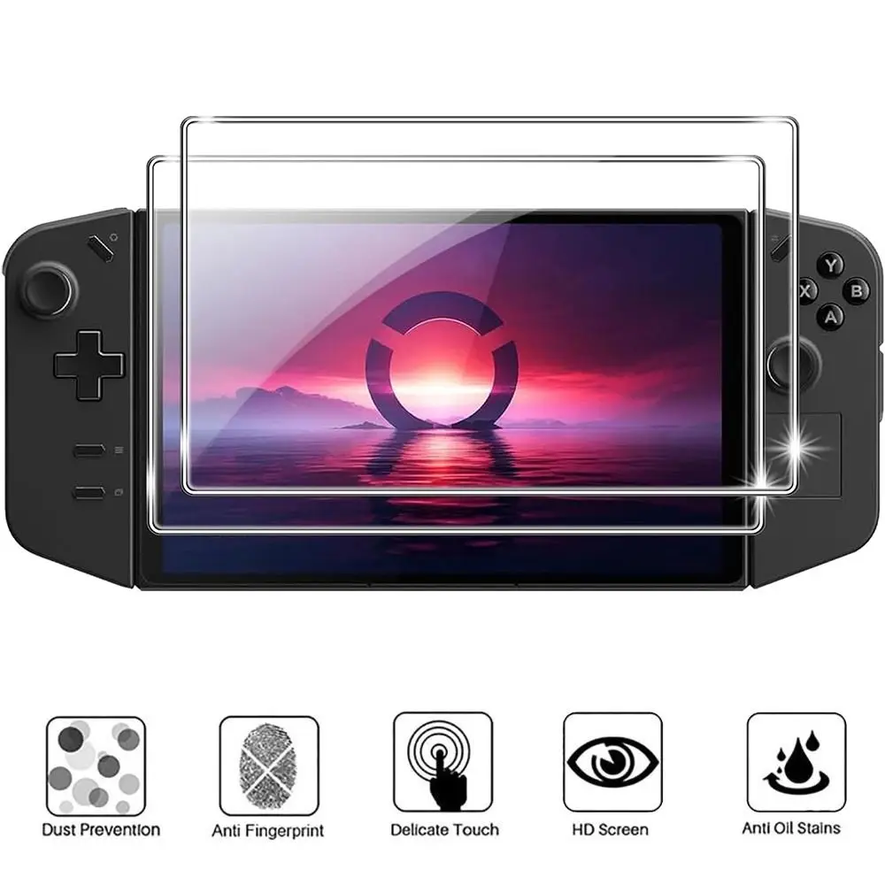 2pcs Game Accessories Screen Protector Handheld Console HD Protective Film 8.8 inch Curved Edge for Lenovo Legion Go