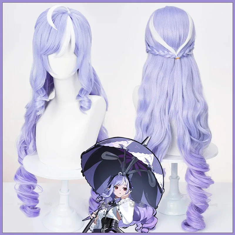 

Zenless Zone Zero Vivian Cosplay Wig Purple Gradient Highlight White Roman Curly Wigs Women Girls Carnival Halloween Mockingbird