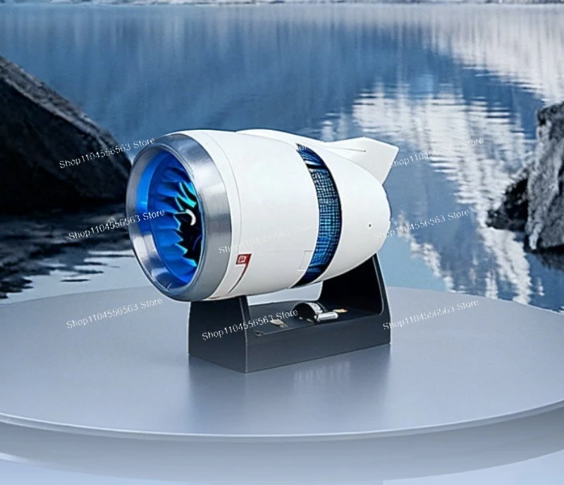 Turbofan Engine Model with Reverse Thrust, PLA Jet Engine Toy Building Kit for Adults Aviation Enthusiast