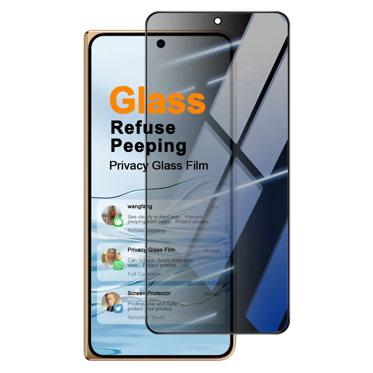 IMAK Datenschutz-Panzerglas für OPPO Find N6 5G Displayschutzfolie Unterstützt Fingerabdruckerkennung