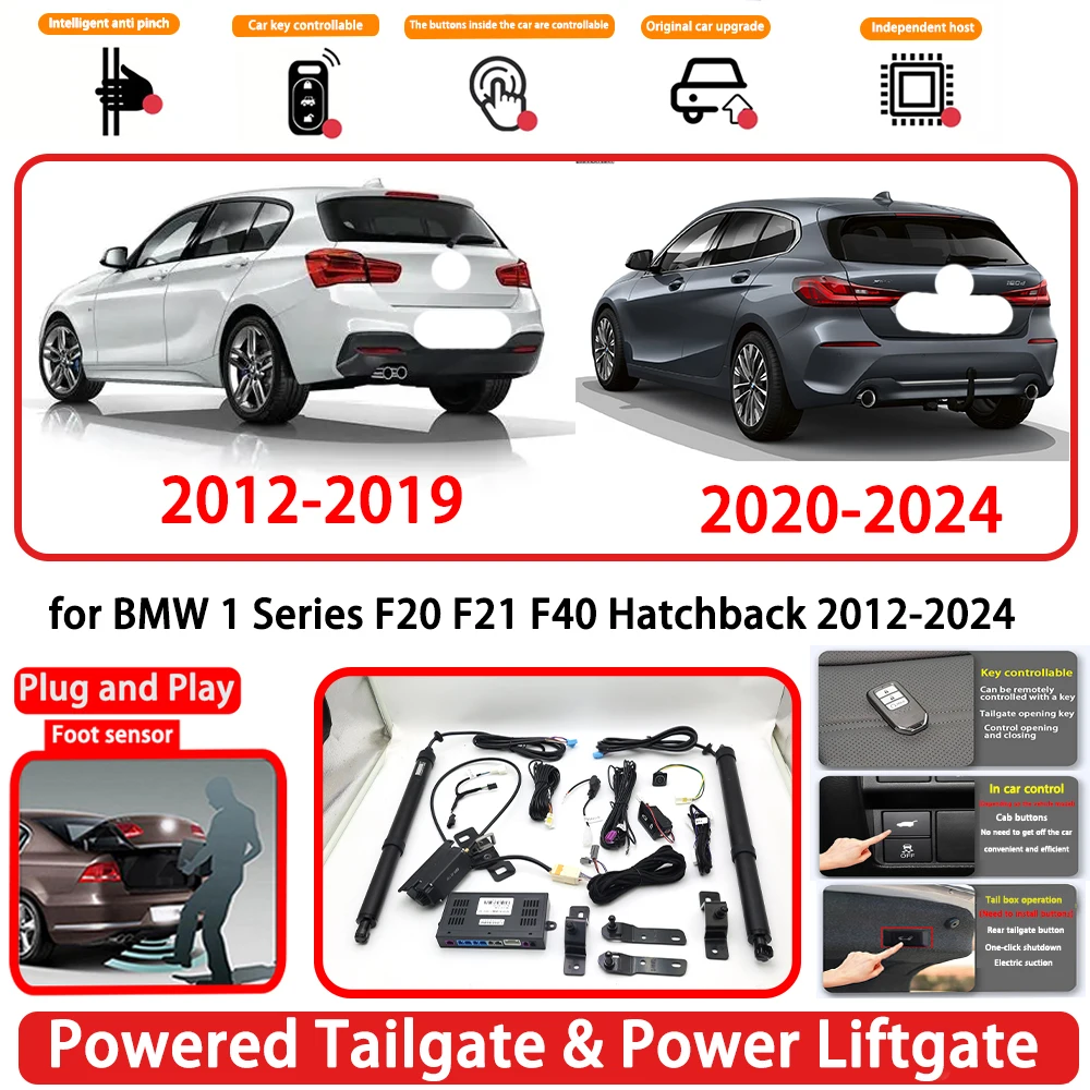 for BMW 1 Series F20 F21 F40 Hatchback 2012-2024 Plug and Play Auto Powered Tailgate Power Liftgate Rear Trunk Opener System