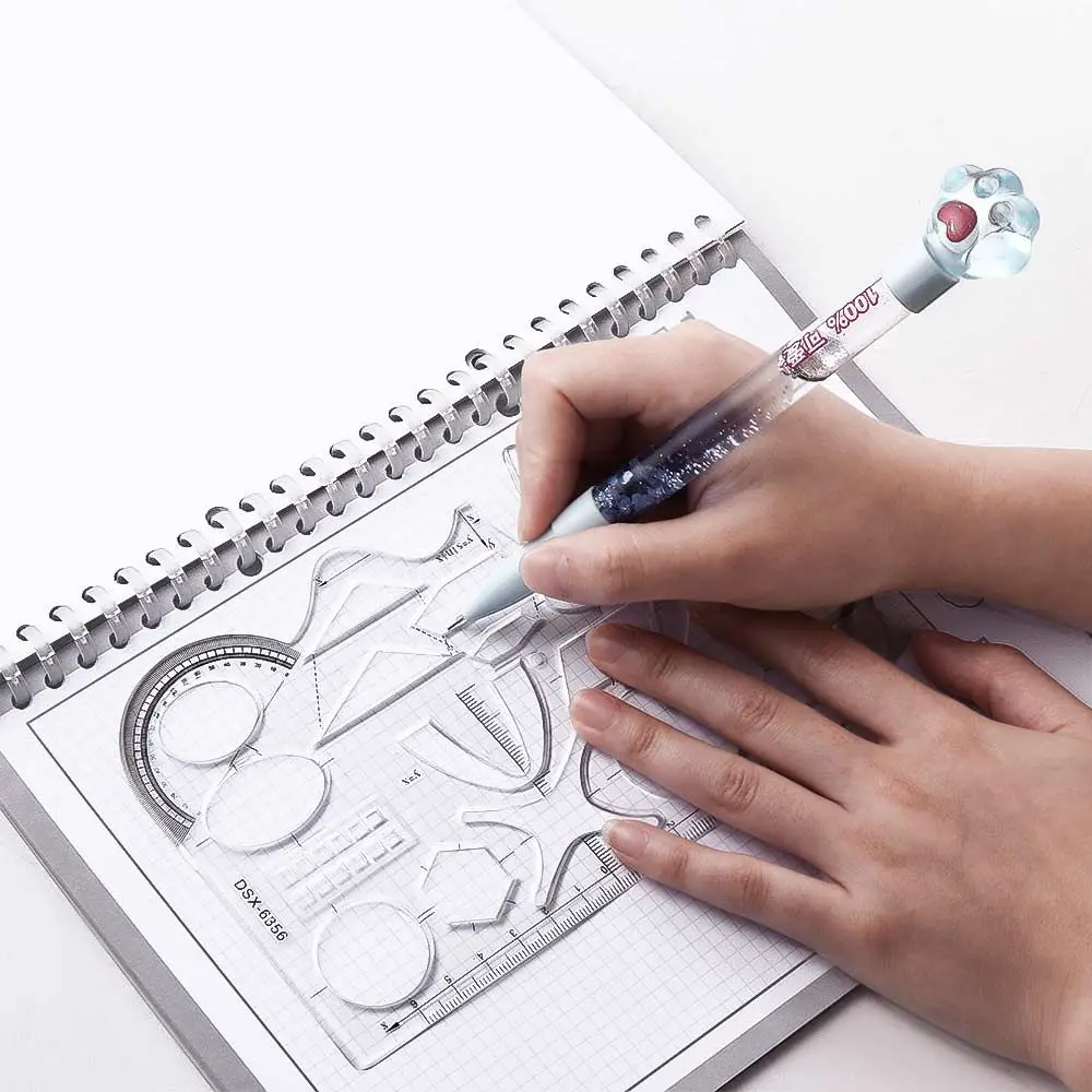 Fast 15cm Office School Supplies Geometry for Student Measuring Ruler Drafting Ruler Soft Function Ruler Drawing Template