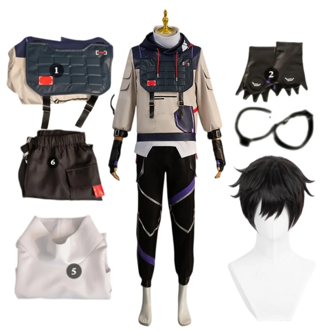 Game VALORANT ISO Cosplay Costume Wig