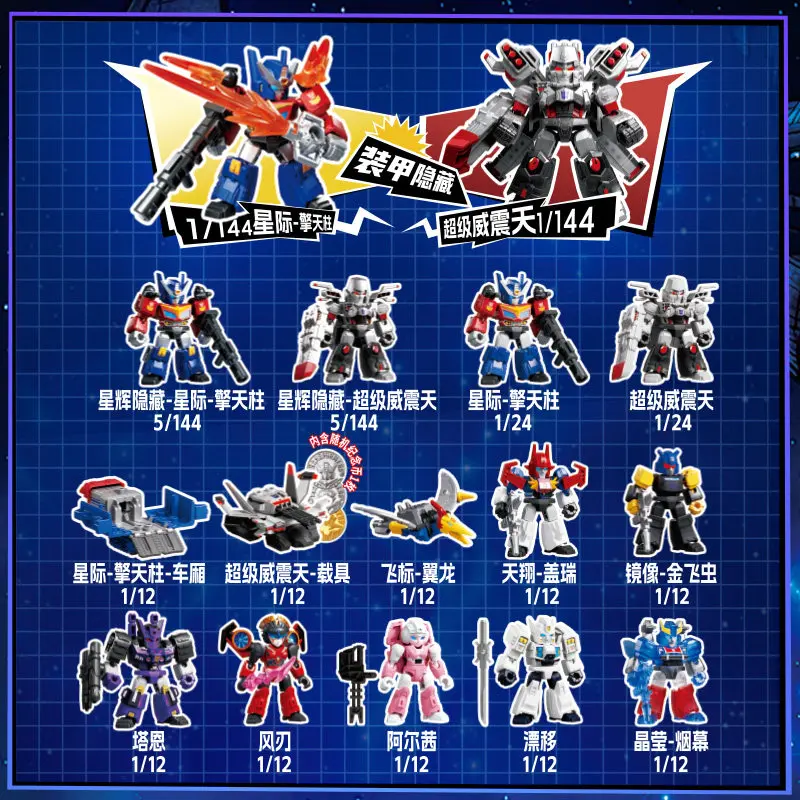Blokees Transformers GV08-12PCS Convoy Optimus Prime Lio Convoy Megatron Trypticon Action Figure Robot Collection Toys Gift view 3