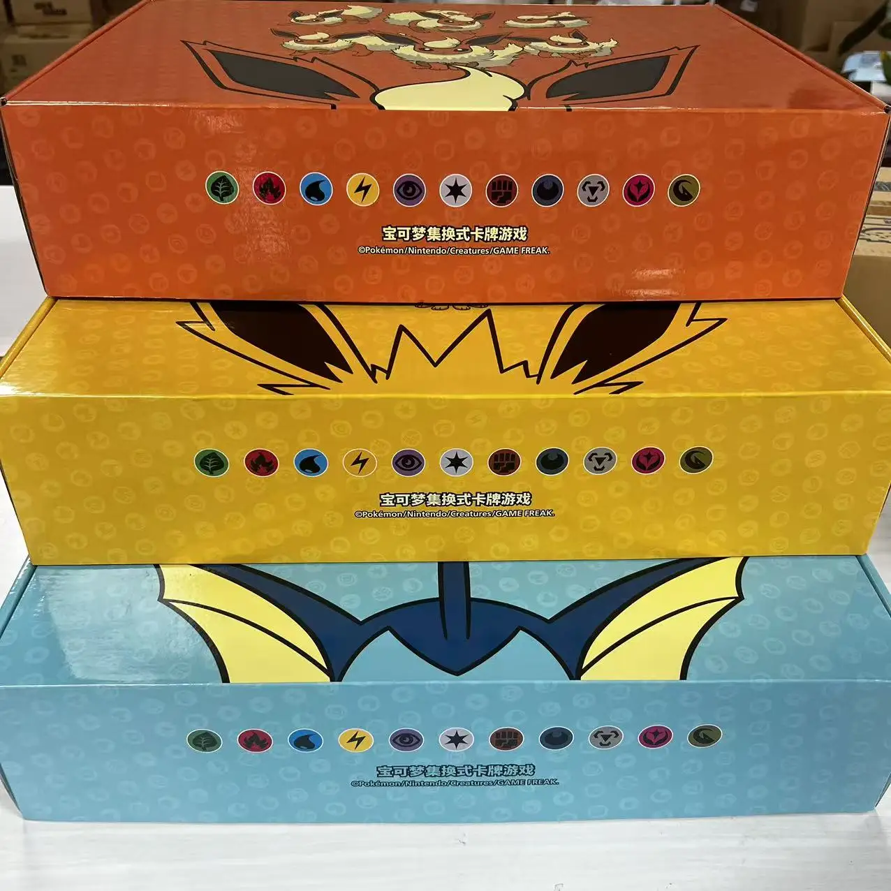 

Pokemon TCG Eevee Cards Collection Simplified 6.0 Advanced Special Chinese Edition Custom Set Game Collection Toys Box Gift