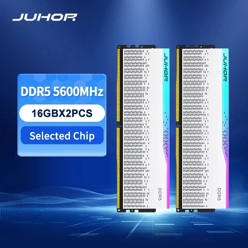 JUHOR RGB RAM DDR5 16GBX2 5600MHz Desktop DIMM Memory - AliExpress 7