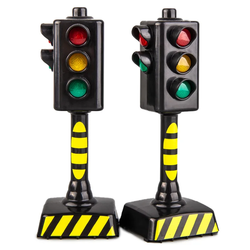 Children's Sound and Light Traffic Light Model Toys Sound and Light Up Early Childhood Education Traffic Signal Model Logo