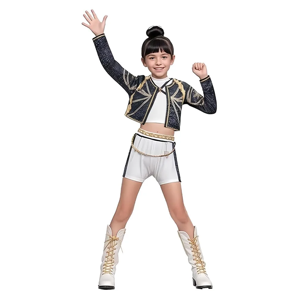 

Kpop Demon Hunters Halloween Cosplay Costume Rumi Zoey Mira Uniform Suit Performance Party Role Playing Outfits Kids Girls