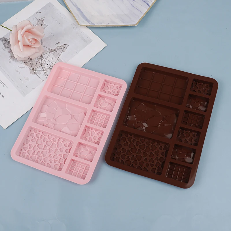 Stampo per cioccolato mattoni strumenti di cottura stampi per dolci in Silicone antiaderente stampi per gelatina