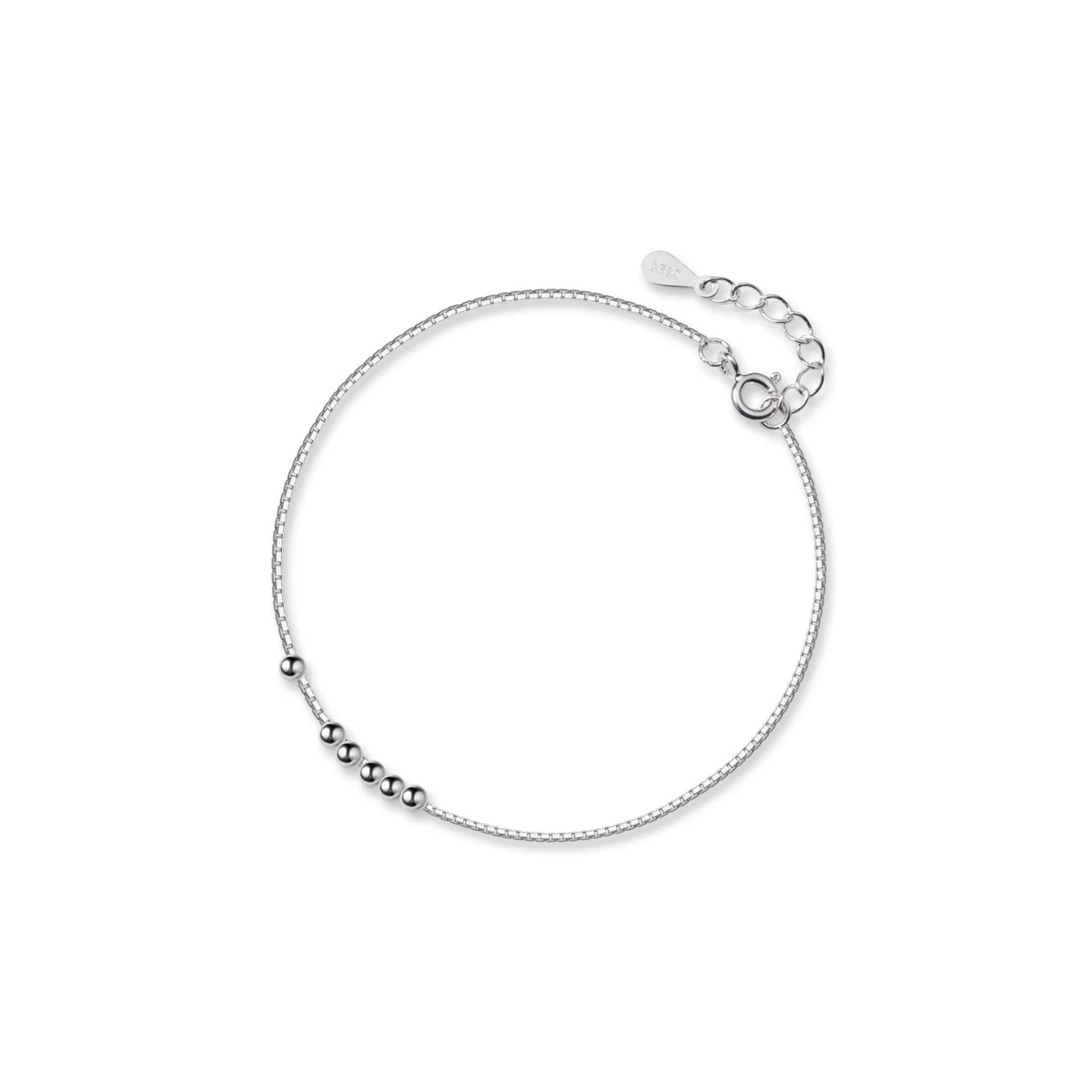 Modian 2020 New Design Simple Charm Beads Chain Bracelet for Women 925 Sterling Silver Party Fine Jewelry Accessories Gift