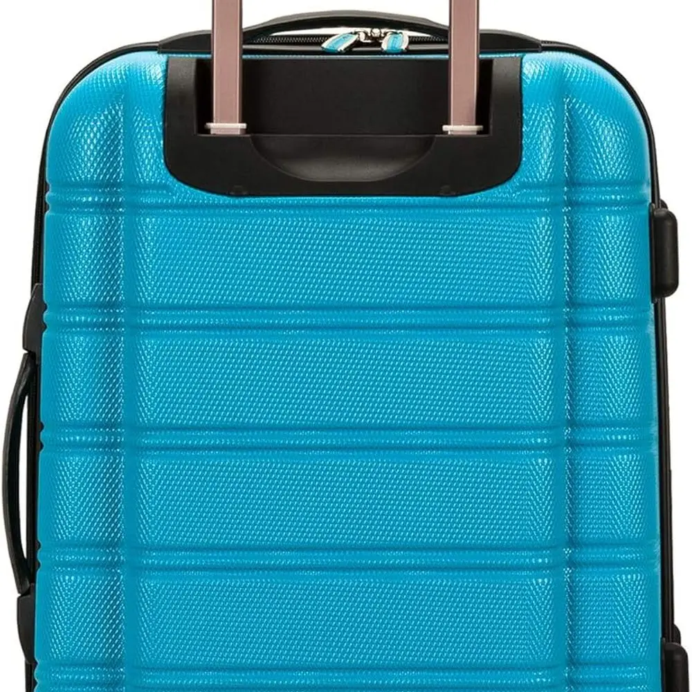 Bagagem giratória rígida expansível, turquesa, bolsa de mão de 20 polegadas da Rockland Melbourne