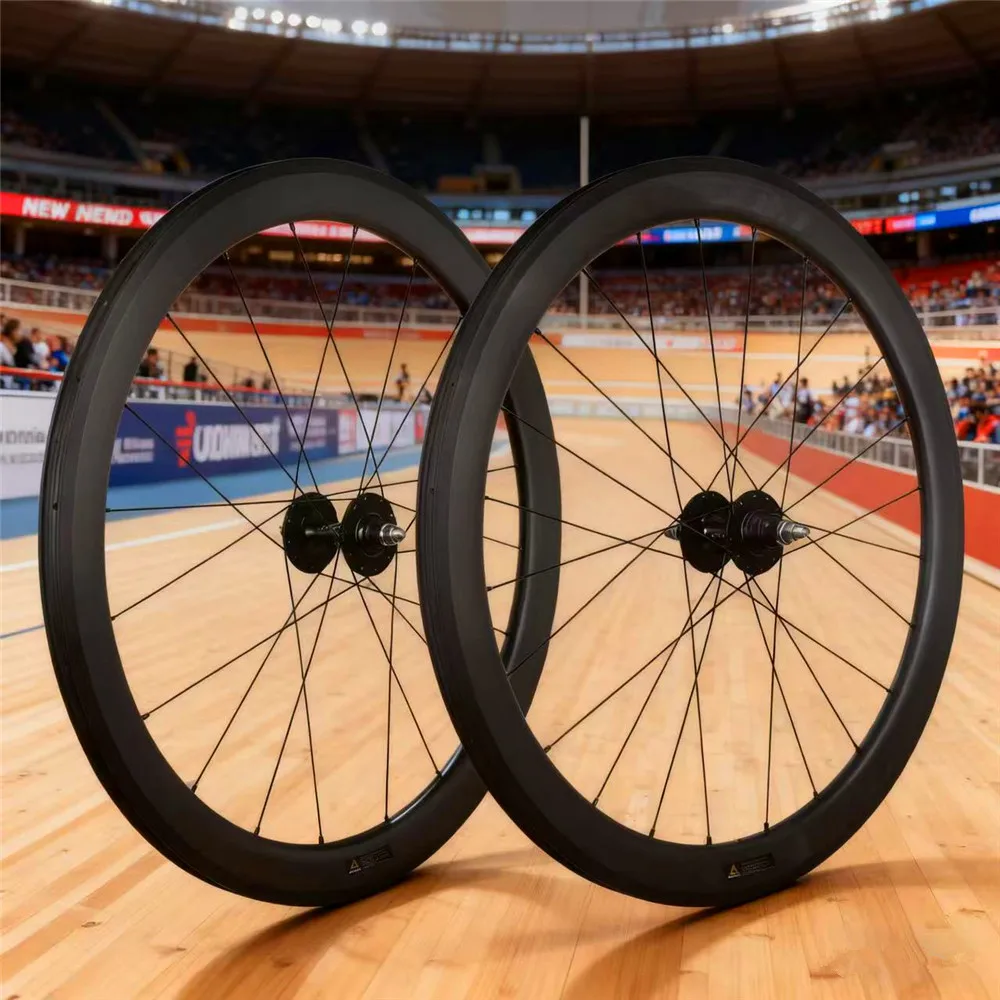 

T800 700C Track Bike Carbon Wheelset Fix Gear Wheels 38/50/60/88mmClincher Tubeless Fixie Bike UCI SGS Proved