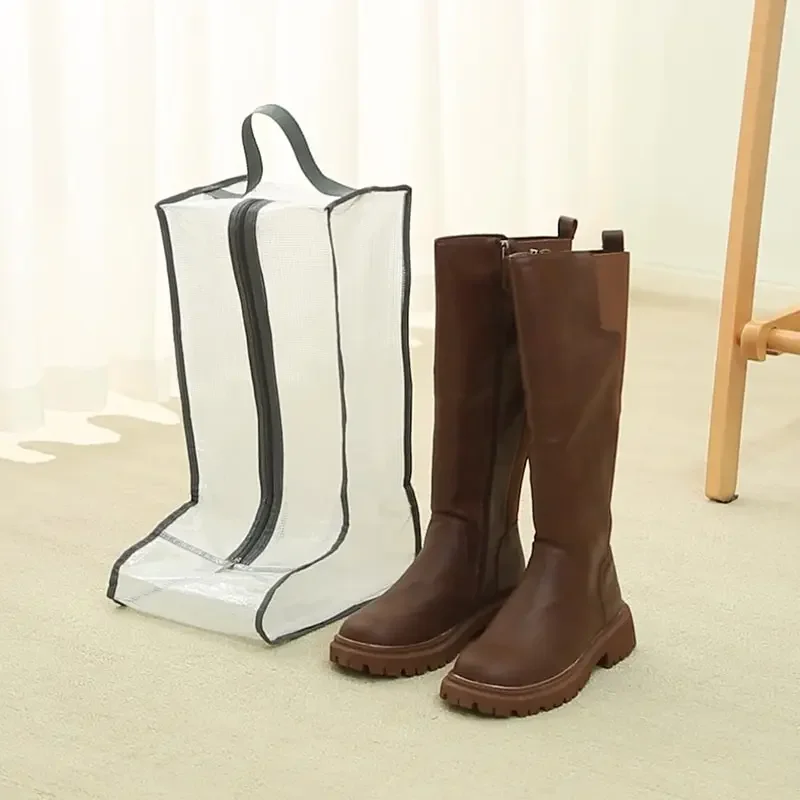 Housse anti-poussière pour chaussures, Portable, étanche, étanche à l'humidité, organisateur de bottes pliables, sacs de rangement anti-poussière pour voyage