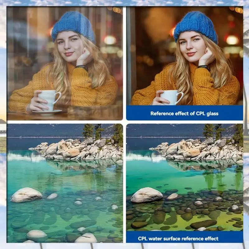 Factory Value Dreamy Soft Cinematic Effect 72Mm CPL+ Black Diffusion 1/4 Filter Circular Polarizing Glare Reduction For Canon So