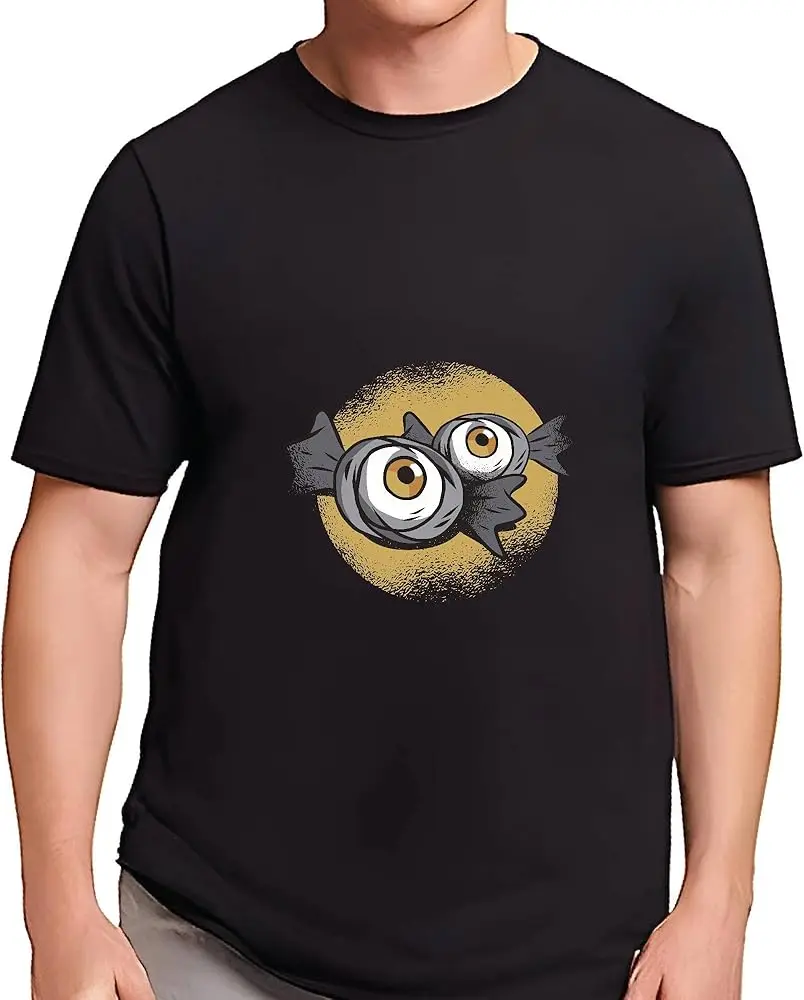 Halloween Ideas Dark Eyeball Candies for Grungy Full Moon Fans  High Quality 100%Cotton Short Sleeve