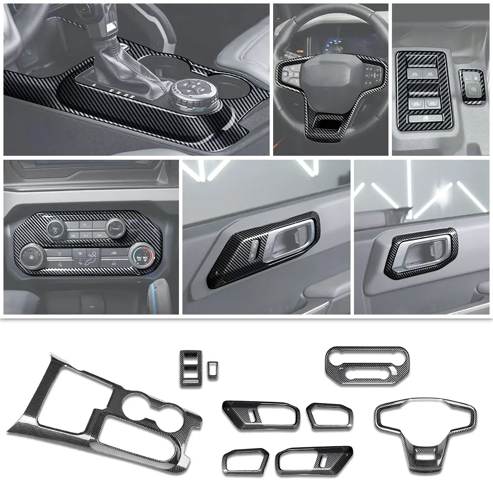 

Car Gear Shift Decorative Sticker Center Console Storage Box Gearshift Panel Frame for ford bronco 2021 2022 2023 for 4 doors