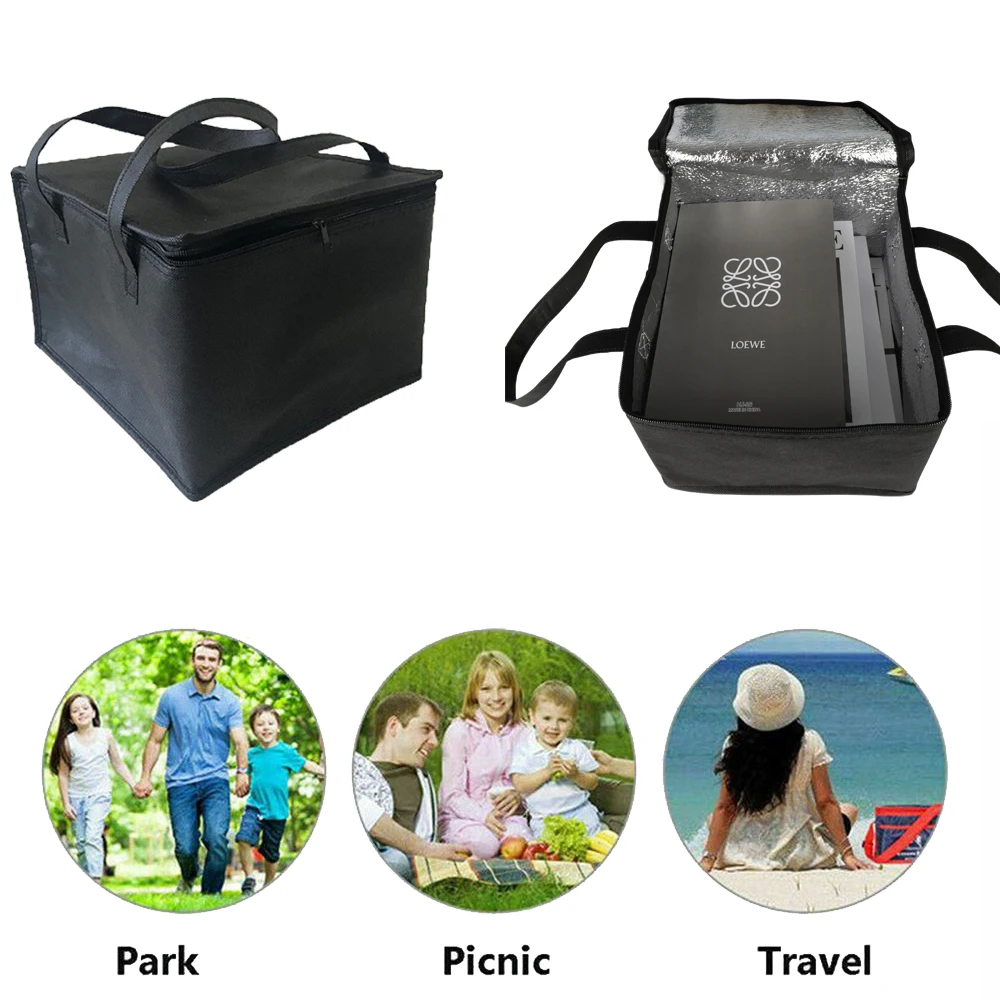 Portable Thermal Insulated Cooler Box Large Capacity Picnic Lunch Bag Multi-color Folding Waterproof Fresh Keeping Food Bag Case