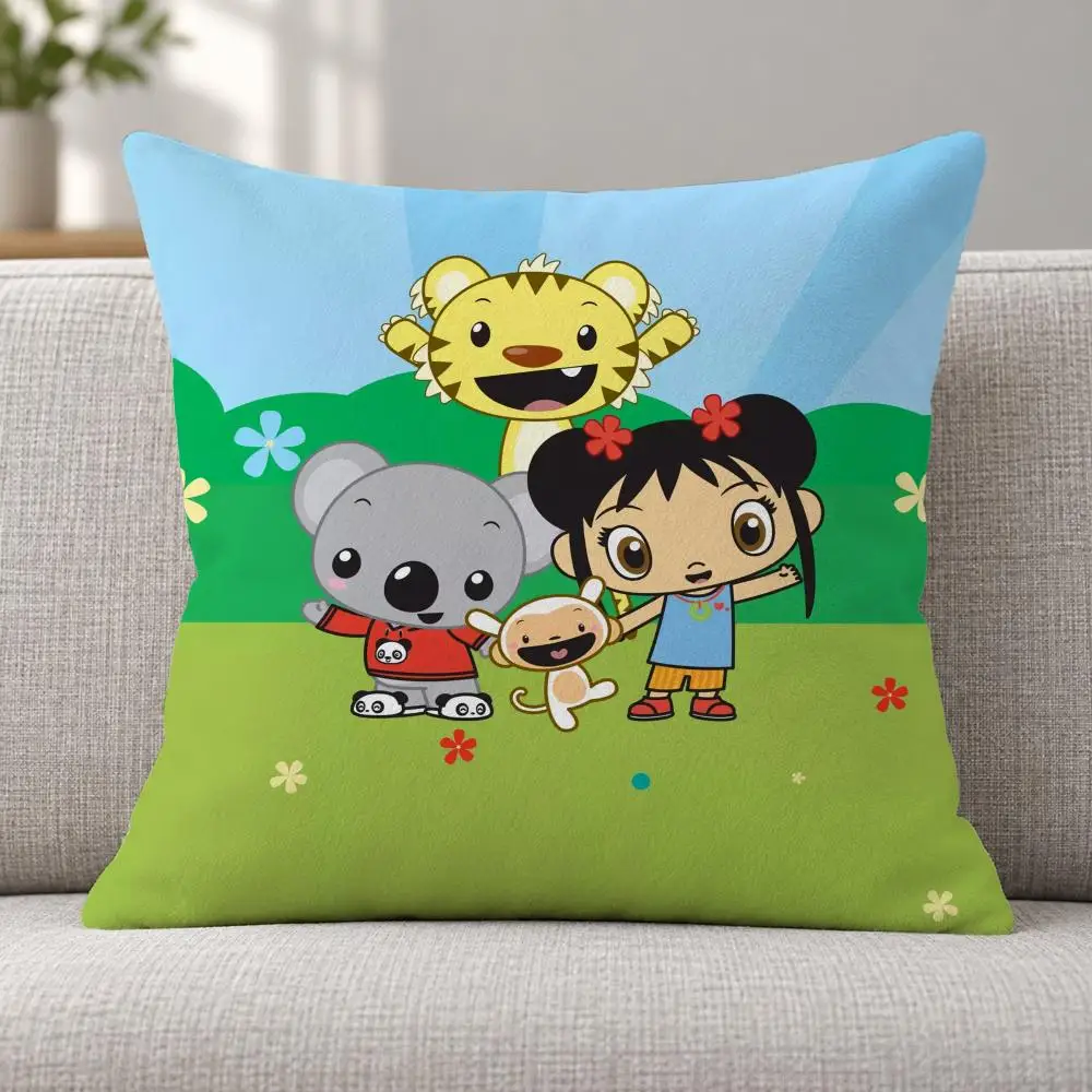 Cartoon Cute Kids N-Ni Hao, Kai-Lan Cushion Cover Soft Plush  throw pillow Sofa Bedroom Living Room Car Dorm Home Decor Gift