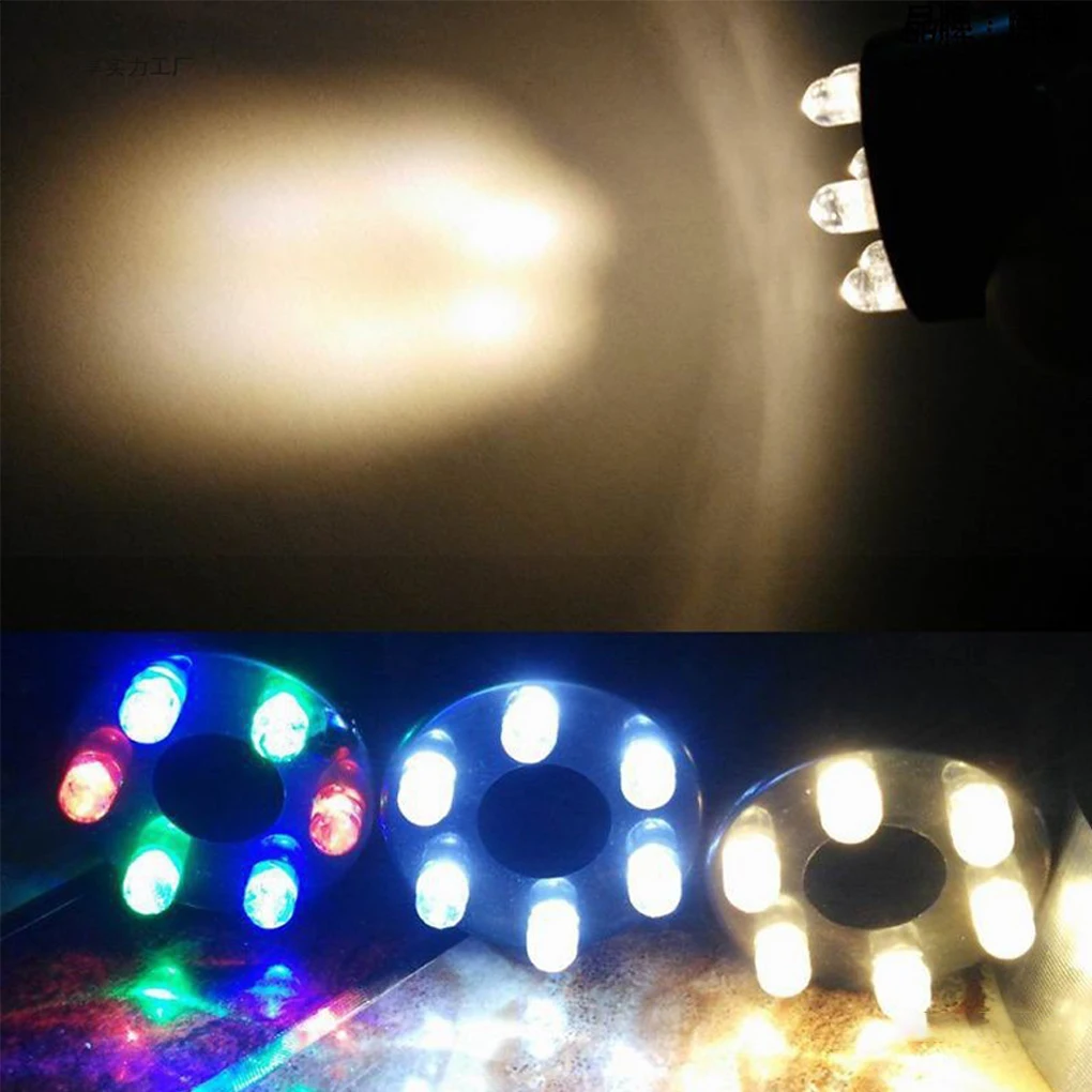 Connecteur femelle étanche RGB, lumière poisson multicolore 12LED