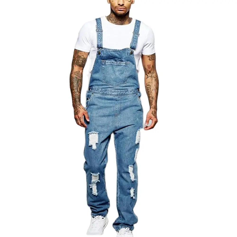 Men\'s Jeans Demin Jumpsuit Casual Red Black Overalls Skinny Playsuits Leisure One-Piece Pantalon Plus Size 3XL Men Clothing 2024