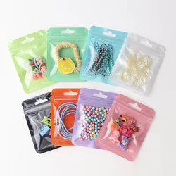100 Pcs Colorful Transparent Jewellery Self-Sealing Bags Handmade Nail Art Lip Honey Corporate Packaging Self-Sealing Bags