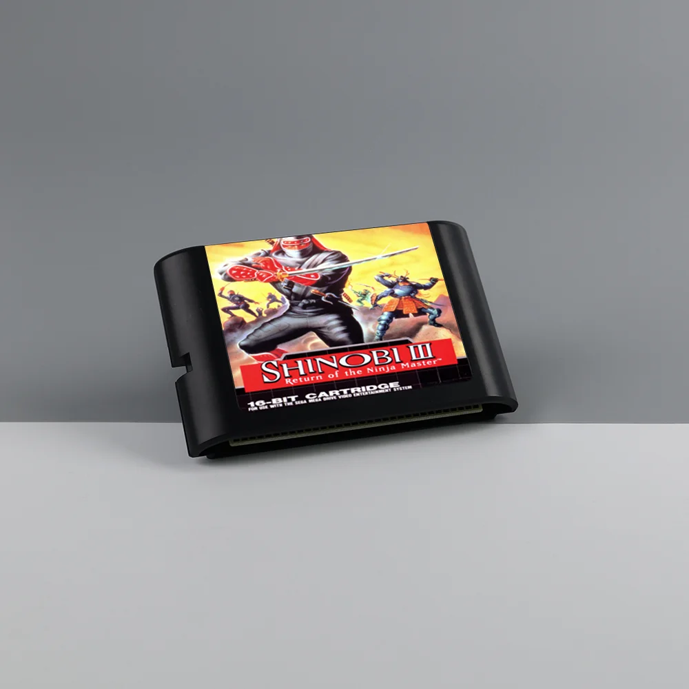 Shinobi III - Return of the Ninja Master 16 Bit MD Game Card for Sega Megadrive Genesis Video Game Console Cartridge