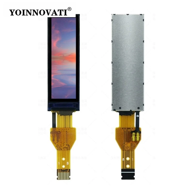 1.12 Inch TFT LCD Display Module GC9D01 50x160 Bar Screen SPI Interface Full Color Screen 8-Pin Plug-in Connector LCD Module