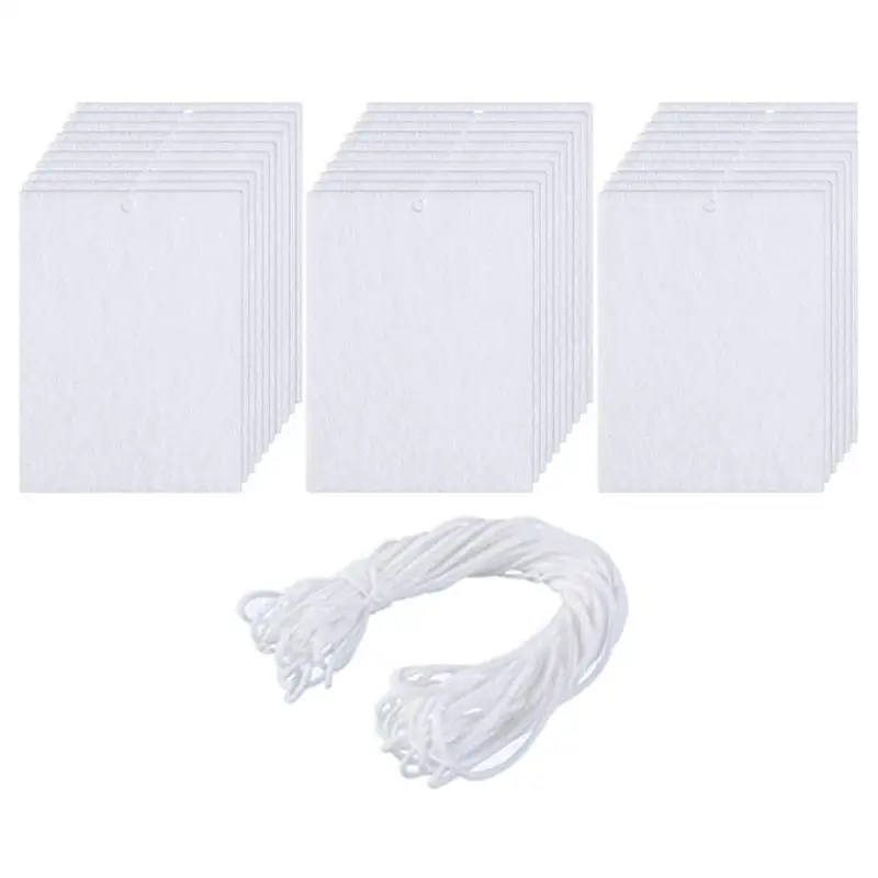 30x Hanging Air Freshener Blank DIY Air Freshener Fragrance Sheet Blank Car Press Felt Polyester Cutting Blanks