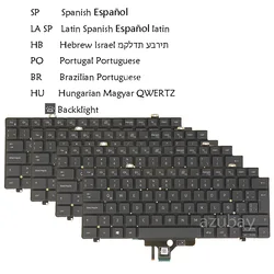 Laptop Keyboard For Dell Precision 3470 3480 0DGGGV 0FJ5TV 0JMCWC 0K4WGN 0K5XT4 0HJ0JN Hebrew BR Portuguese LA Spanish Hungarian