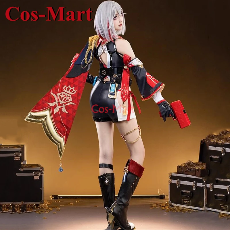 Cos-Mart Hot Game Honkai: Star Rail Topaz Cosplay Costume Gorgeous Sweet Combat Uniform Activity Party Role Play Clothing