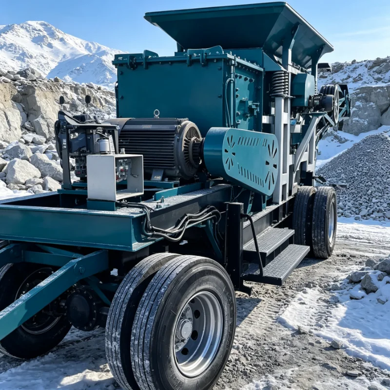 Customized Portable Stone Rock Mobile Roller Crusher, Small Hand Operated Mini Crusher Machine for Quarry and Mining Crushing