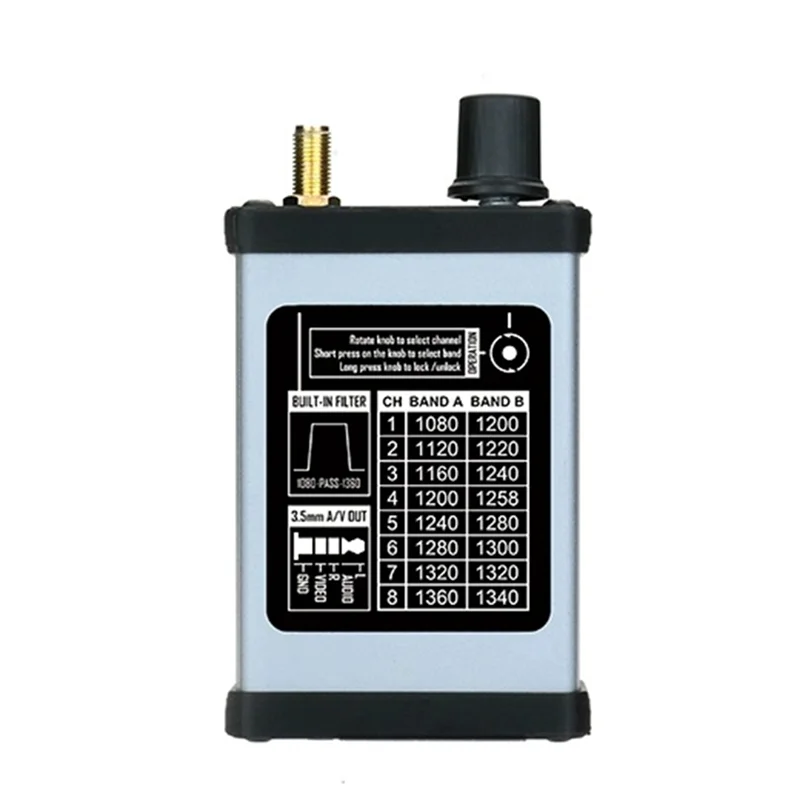 

A32T-1.2G 1.3G VTX Receiver Module Withcircular Polarized Antenna VRX Forfpv Long Rang Racer RC Drone