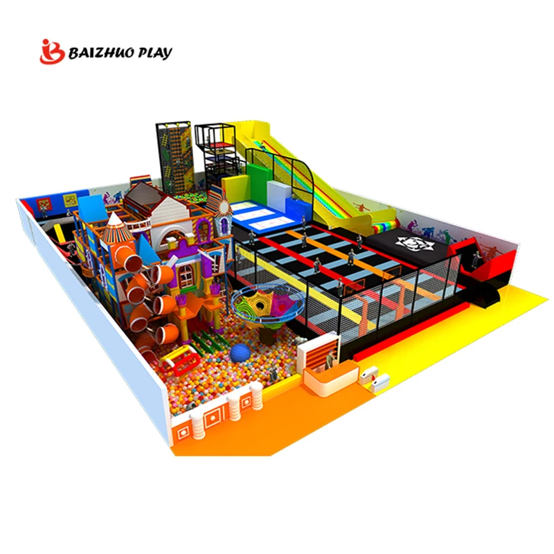 Customized Colors And Sizes Amusement Playground Trampoline Park Jumping Bed For Adults And Children Affordable Equipments