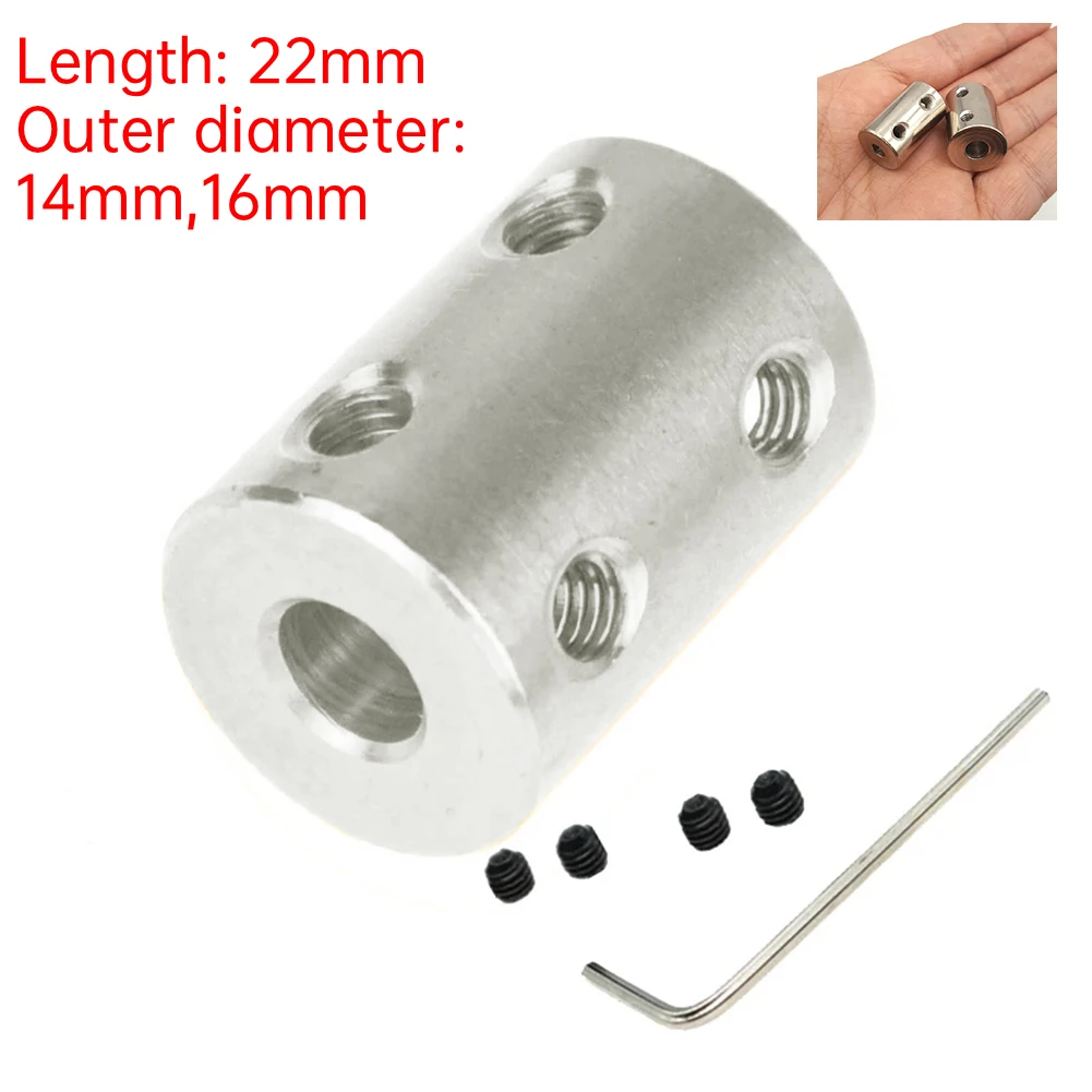 1set 4mm/5mm/6mm/8mm/10mm Shaft Coupling Motor Connector Sleeve 45 Steel Transmission Connector Sleeve Adapter With Wrench