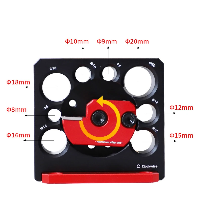 8 Holes 8-20mm Adjustable Dowel Maker Jig with Carbide Blades Woodworking Electric Drill Milling Dowel Round Rod Auxiliary Tools