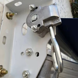 Replacement Awning Manual Worm Gear Parts Aluminium Alloy Universal Easily Install Sturdy Strong Load Bearing Capacity Hardware