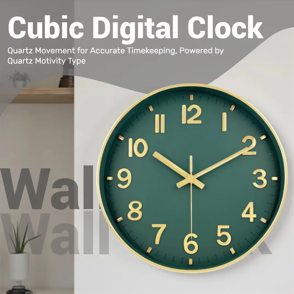 Retro Quarz Wanduhr Moderne 3D Kubische Digitale Stille Uhr Wohnzimmer Schlafzimmer Wanduhr Mode Nicht Ticking Hause Dekoration