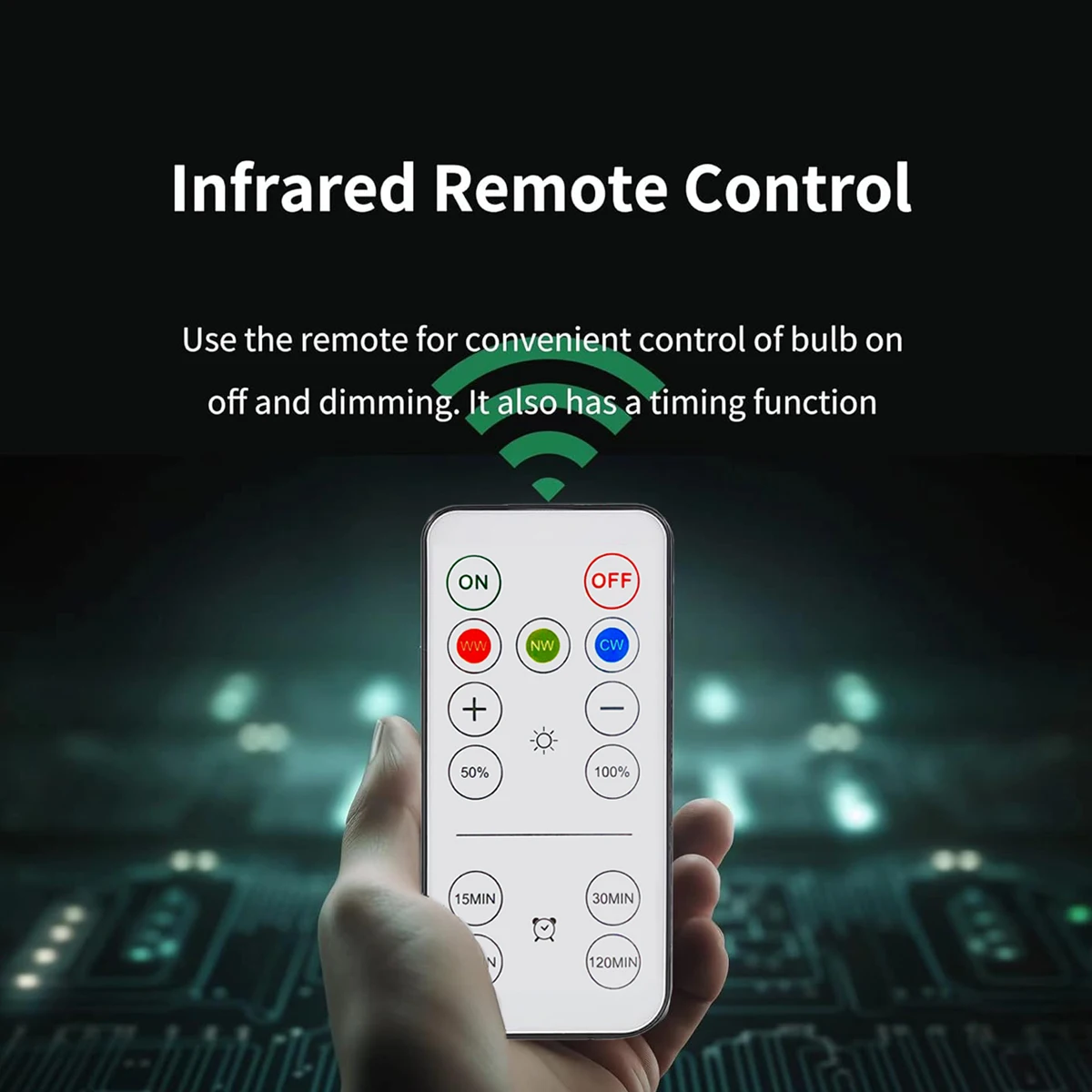 USB-C Rechargeable Light Bulb with Remote Control E27 Smart Battery BulbTouch Control Dimmable LED Bulbs with Timing