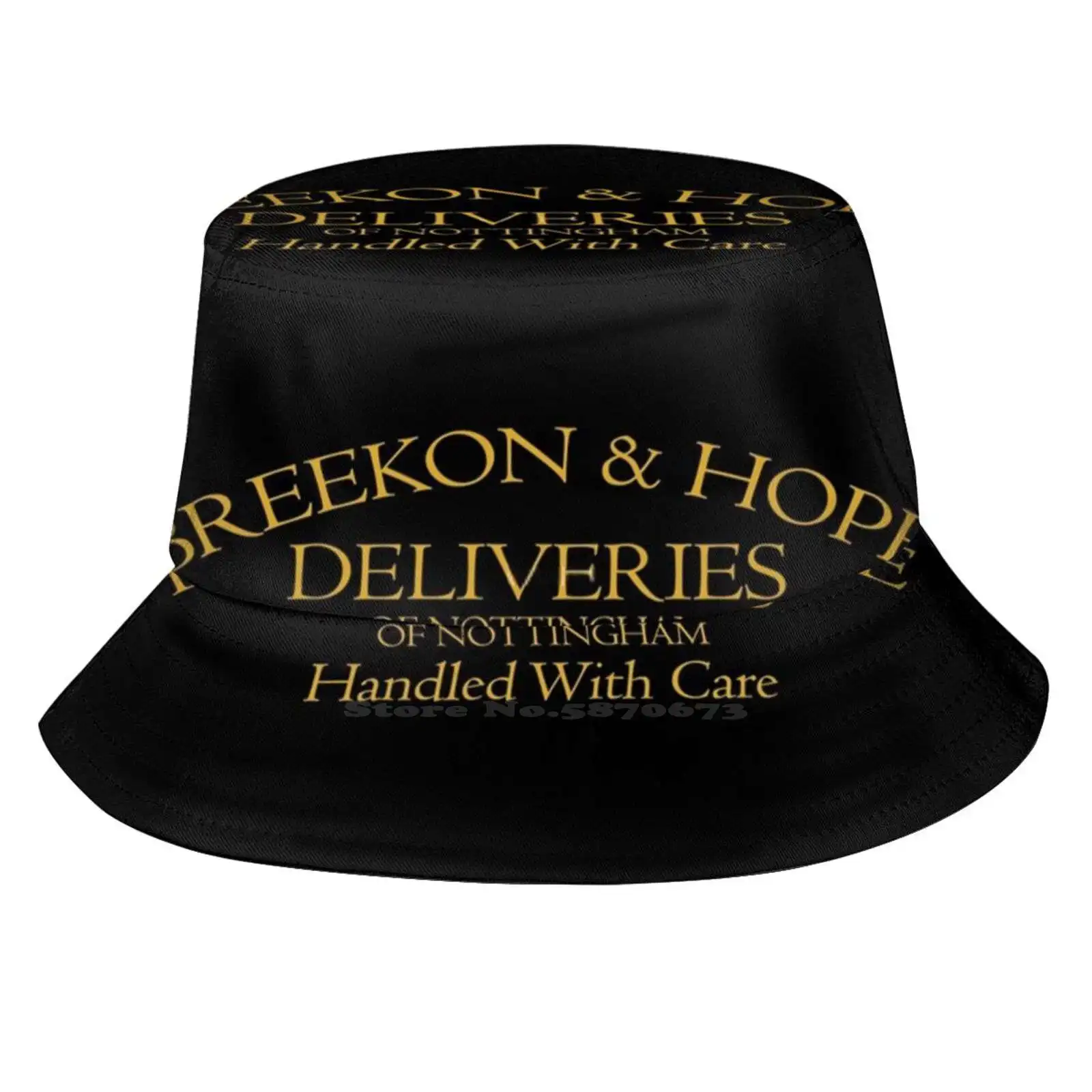 Breekon & Hope Deliveries Print Bucket Hats Sun Cap Breekon Hope Breeken The Magnus Archives Logo Tma Rusty Quill Horror Podcast