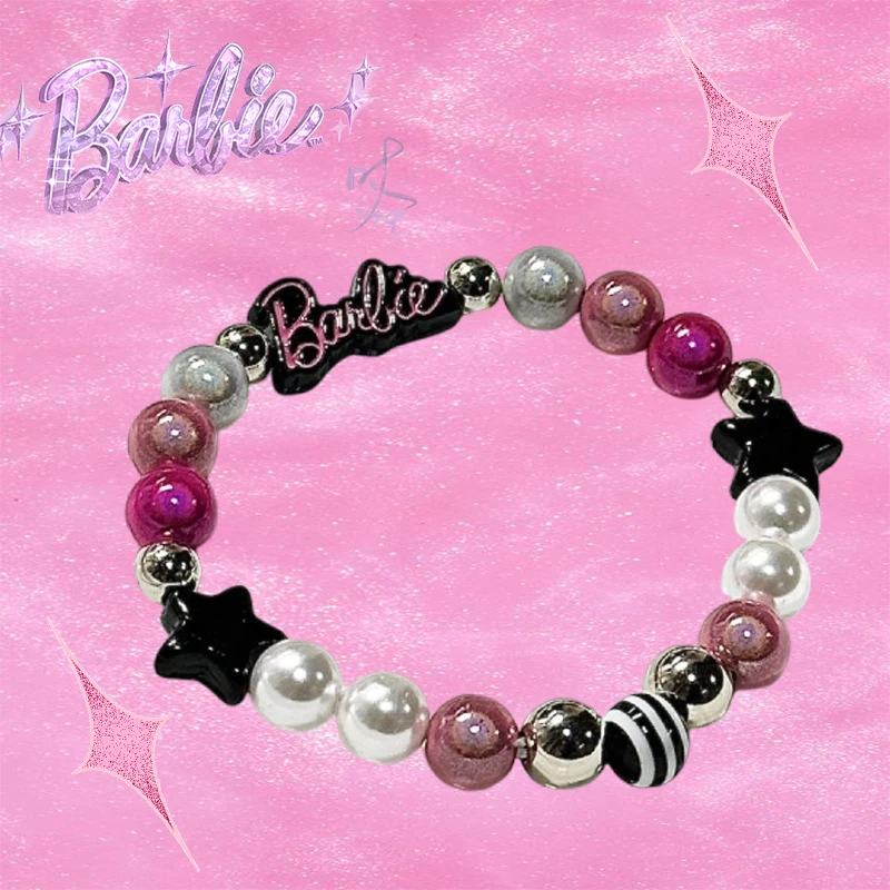 

Barbie Beading Bracelet Kawaii Delicate Y2K Style Trendy Movie Decoration Stylish Sweet Lovely Girls Gift Christmas Cute Jewelry