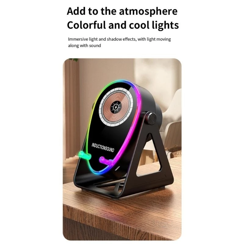 

C7AB Rotatable Smartphone Stand with In Speaker and Charging Port Design