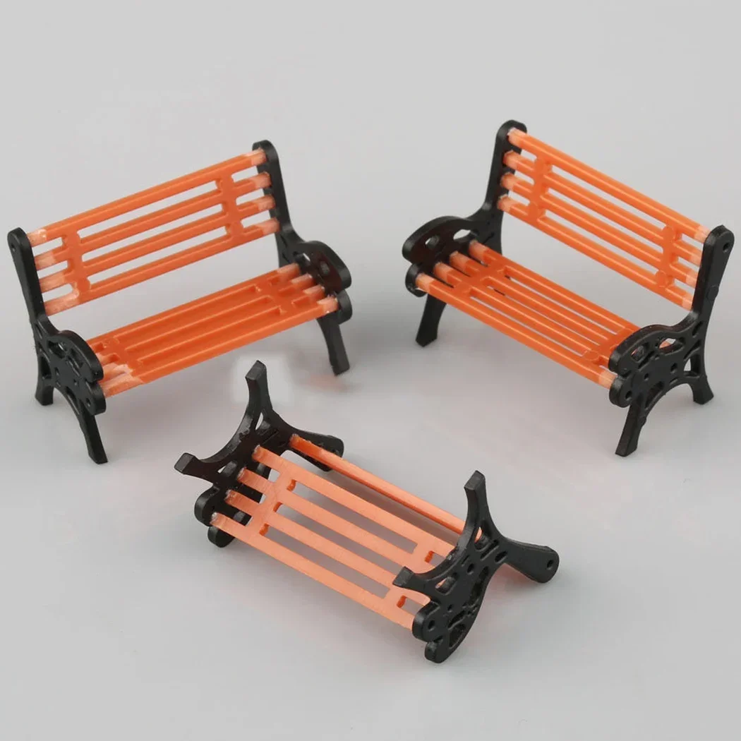 50Pcs Model Train O Scale Bench Chair Seated Standing People Figures Street Park Layout Plastic Crafts Home Decor Kids Toys