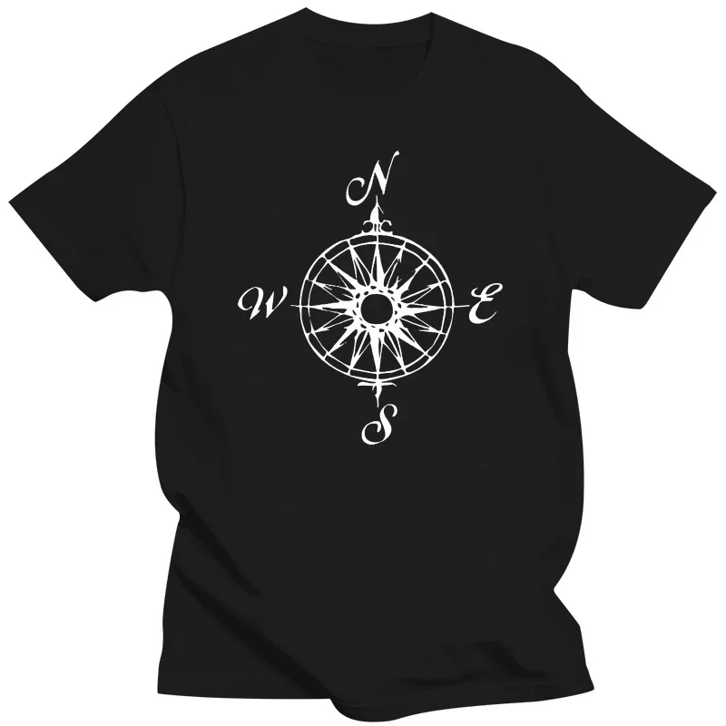 2024 Summer Hot Sale 100% cotton NAUTICAL COMPASS MARITIME SAILINGS SHIP BOAT SEA OCEAN SYMBOL MENS T-SHIRT TEE mens Tee shirt