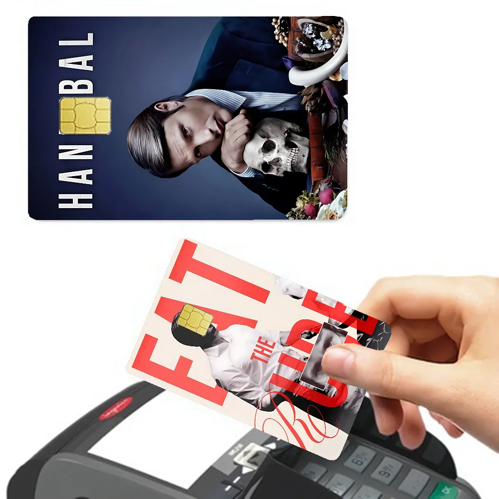 شخصيات الفيلم الكلاسيكي H-anni-bal 100% رائجة البيع أمين الائتمان الخصم البنك بطاقة حافلة بطاقة فيلم الجلد ملصق