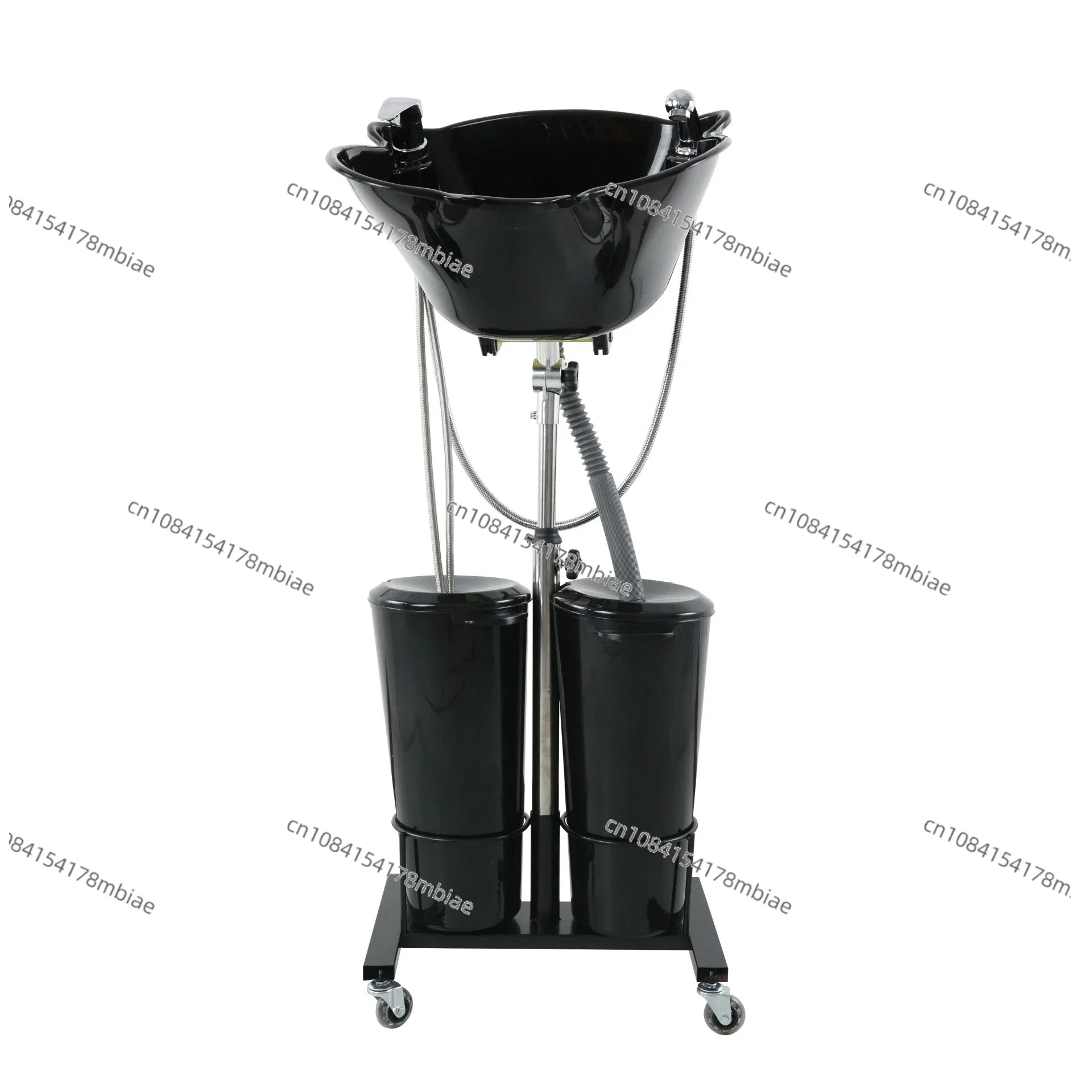 Portable Barber Store Vertical Shampoo Basin Home Tilt Shampoo Tray Pregnant Elderly Electric Double Barrel Shampoo Beds